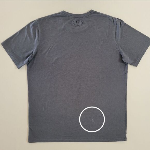 Under Armour Men's Gray Patriotic Heatgear Loose Fit Short Sleeve Tee - Picture 13 of 13